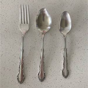 1881 Rogers Flirtation Silverplate Flatware Oneida Ltd~Spoons 🥄 and Fork